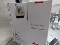 Leica CV5030 Fully Automated Glass Coverslipper w/ TS 5015 Transfer Station, Accessories