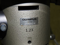 Olympus BH BHA Trinocular Microscope w/ UVFL 100 UVFL 40, UVFL 10 Objectives