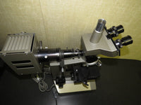 Olympus BH BHA Trinocular Microscope w/ UVFL 100 UVFL 40, UVFL 10 Objectives
