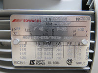 Edwards E2M1.5, Agilent G1099-80023 Vacuum Pump, Hydrocarbon oil, 115 VAC