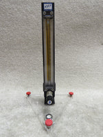 Cole Parmer 150-mm Direct Reading Flowmeter (N092-04) w/ MFV valve, tripod base