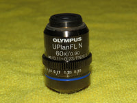 OLYMPUS UPLANFL N 60x/0.90 / 0.11-0.23 / FN26.5 UIS 2 MICROSCOPE LENS JAPAN