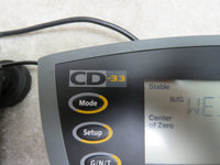 Ohaus Champ Square CQ25R benchtop weighting scale, CD-33 display 25kg capacity