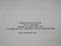 Wheaton Unispense Peristaltic Pump Liquid Dispenser - Dispense Volume Tested