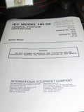 IEC Centrifuge HN-SII with 958 Rotor with Sleeves Inserts and Manual