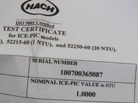 Hach 1720E Continuous-reading Nephelometric Low Range Process Turbidimeter TESTED!