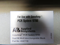 ABI GeneAmp PCR 9700 Thermocycler - Dual 96 Well Module