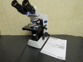 Olympus CX31 Microscope + 4x, 10x, 40x, 100x Oil PlanC N Objectives - Exceptional Condition