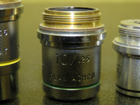 Set of 4 American Optical Microscope Objectives Achromat Oil 100x 45x 10x 4x