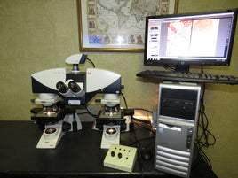 Dual Leica DM2500 Microscopes w/ FS4000 Forensic Bridge HCX PL FLUOTAR Objectives + Camera