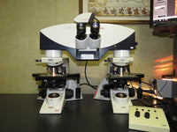 Dual Leica DM2500 Microscopes w/ FS4000 Forensic Bridge HCX PL FLUOTAR Objectives + Camera