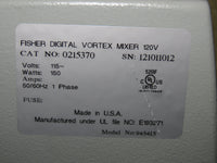 Fisher Scientific 0215370 DIGITAL Vortex Mixer - Exceptional Condition!