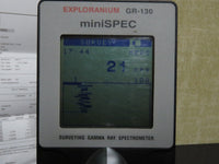 Exploranium GR-130 miniSPEC Surveying Gamma Ray Spectrometer, Fresh Cal, PC, Software, Geiger