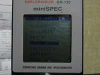 Exploranium GR-130 miniSPEC Surveying Gamma Ray Spectrometer, Fresh Cal, PC, Software, Geiger