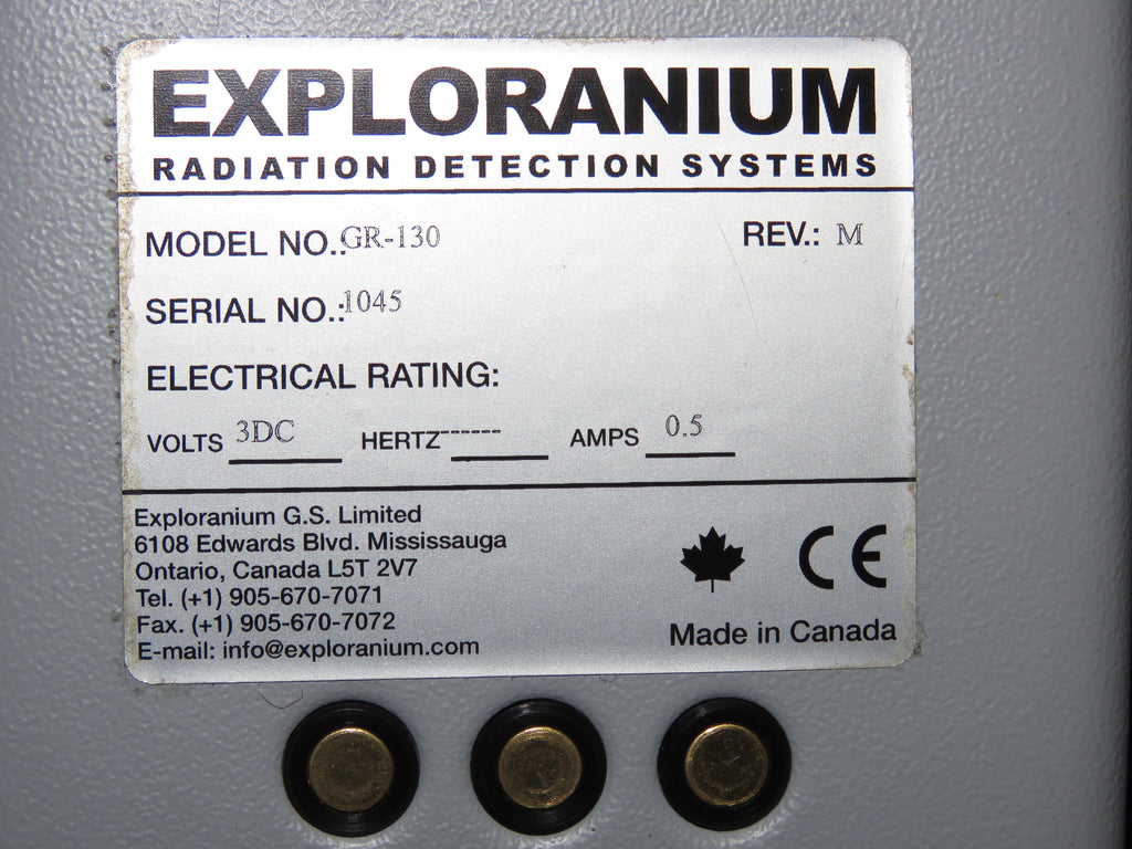 Exploranium Integral Probe Exploranium GR-130 miniSPEC Surveying Gamma Ray Spectrometer, Fresh Ca ...