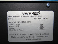 VWR Laboratory Analog Dual Temp 150C Heatblock Heater w/ 96 Well Block