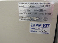 Tuttnauer 3870EA Automatic Autoclave Steam Sterilizer Air Dryer & Printer 2007
