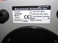 Benchmark benchtop Microcentrifuge MyFuge 12 mini centrifuge w/ Combi-Rotor 120 Volts C1012
