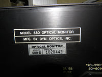 Dyn-Optics 580-D Optical Monitor with Filters, Transmitter, Receiver, and Manual
