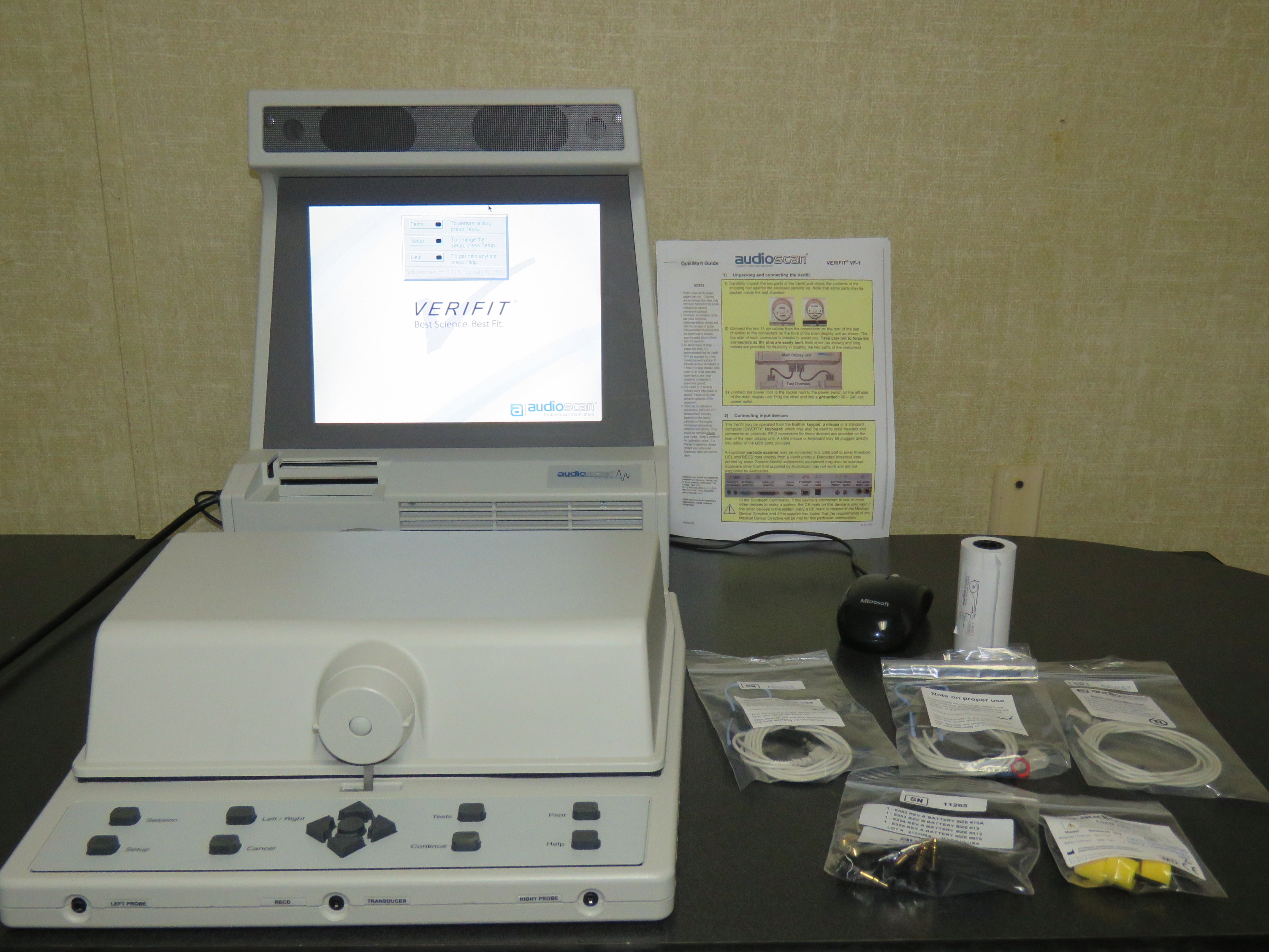 Audioscan VF-1 Verifit 1 Real Ear Hearing Aid Analyzer with 2022 Softw ...