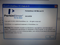 Perkin Elmer Lambda 25 UV/Vis Spectrophotometer w/ PC UV Winlab 6.0.3 ES