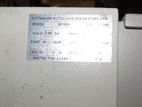 Tuttnauer 3870EA Automatic Autoclave Steam Sterilizer Air Dryer & Printer & New PM!
