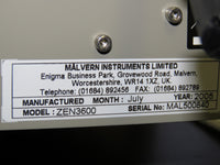 Malvern Zetasizer Nano ZS ZEN3600 - 2021 Calibration - Excellent Shape!