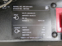2012 Miller Subarc DC 1000 CC/CV DC Electric Welding Power Source for Welding