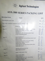 Agilent ASX-500 Series ICP-MS Autosampler G3286A - New with Accessories!