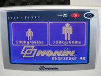 Nonin LS1R-9R RESP SENSE Capnograph Respiratory Co2 Anesthesia Monitoring Tool w/Case
