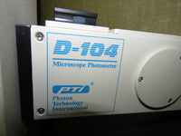 PTI Photon Tech 814 Photomultiplier Detection & D-104 Photometer w/ D10NLC 1.0x C-mount