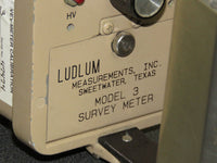 Ludlum Measurements Inc, Model 3 Survey Meter / Geiger Counter 44-1 Head