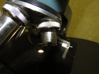 Vintage Olympus Dual Head Microscope with DO 1.25x, Objectives - Blue base