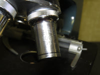 Vintage Olympus Dual Head Microscope with DO 1.25x, Objectives - Blue base