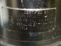 Millipore Stainless Steel 10L Portable Dispensing Pressure Vessel w/142mm Filter Holder
