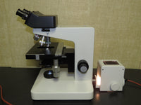 Leitz Wetzlar Dialux 20 Microscope Quintuple turret w/ NPL FLUOTAR 63 40 25 10 4 Objectives