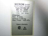 Microm HM550 VP Cryostat with Blade Holder -- Tested to -22 C